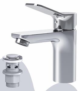Miscelatore monocomando per lavabo con scarico a tappo