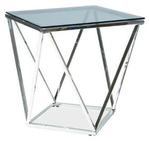 Tavolino da caffè in argento Silver B - L 50 x l 50 x h 53 cm