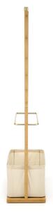 Appendiabiti WU31 in legno naturale/beige/oro - H166 cm