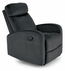 Poltrona reclinabile Wonder in nero - H98 cm