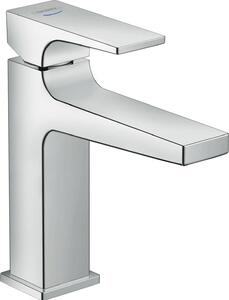 Hansgrohe Mitigeur monocommande de lavabo Metropol 100, béqu'ille pour eau froide, sans vidage, pour lave-mains, saillie 127mm, 32501000, 32501000