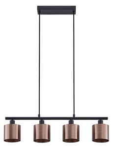 Lampada a sospensione Lindby Joudy, 4 lampadine, bronzo scuro