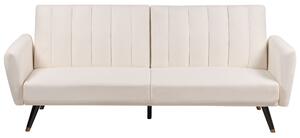 BELIANI Divano letto in tessuto beige chiaro adatto per dormire elegante soggiorno moderno camera da letto