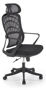 Sedia da ufficio Vesuvio in nero - H121 cm