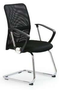 Sedia da ufficio Vire Skid in nero - H97 cm