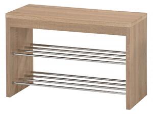 Scarpiera ST7 in rovere sonoma - L80 cm