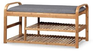 Scarpiera ST13 in grigio/marrone - L100 cm