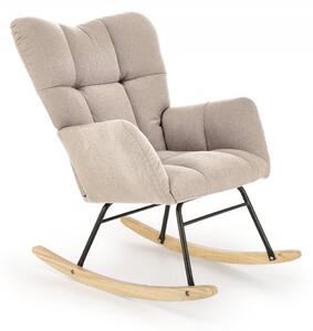Poltrona a dondolo Vasco beige H94 cm