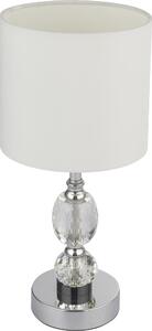 Lampada da tavolo Bronn Bianco, trasparente