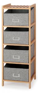Scaffale REG10 in legno naturale/grigio - H83 cm