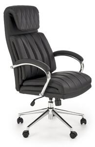 Sedia da ufficio Romano in nero - H121 cm