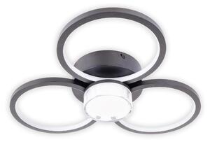 Plafoniera LED, nera, dimmerabile, L 43,6 cm