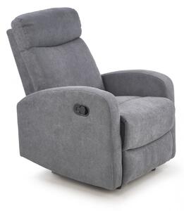 Poltrona reclinabile Oslo 1S in tessuto grigio scuro H100 cm