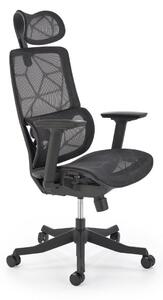 Sedia da ufficio Osvaldo in nero - H128 cm