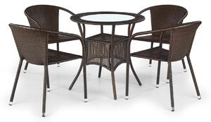 Tavolo rotondo Midas marrone scuro ø74/h74 cm