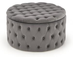 Pouf Nunez in grigio - H40 cm