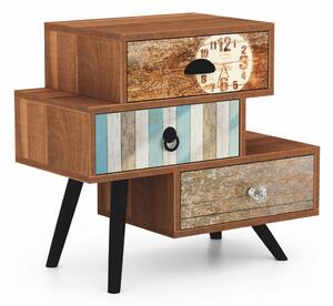 Comodino Mezo KM-1 multicolore - L59 cm