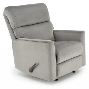 Poltrona reclinabile Karim in tessuto grigio - H103 cm