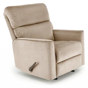 Poltrona reclinabile Karim in tessuto beige - H103 cm