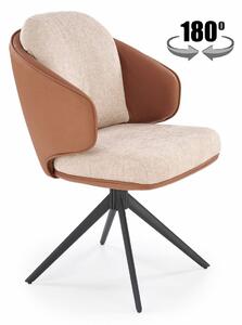 Sedia K554 marrone/beige