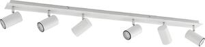Faretto da soffitto Lindby Joffrey, 116 cm, bianco, 6 luci, GU10