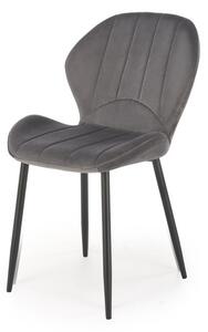 Sedia K538 grigio velluto H85 cm