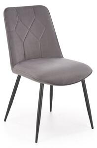 Sedia K539 grigio velluto H84 cm