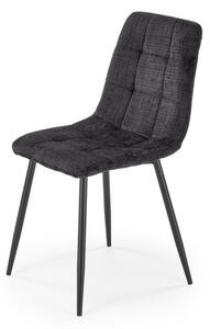 Sedia K547 in tessuto nero H87 cm