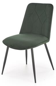 Sedia K539 velluto verde scuro H84 cm