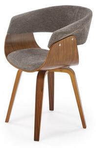 Sedia K545 grigio/noce H83 cm
