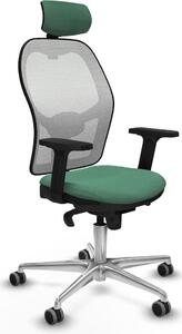 Sedia da ufficio con poggiatesta Piqueras y Crespo 2D086G2 Verde smeraldo