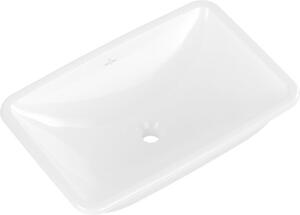 Villeroy & Boch Loop&Friends - Lavabo da incasso, 615x380 mm, con sfioratore, CeramicPlus, bianco alpino 4A5800R1