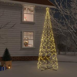Albero di Natale a Cono Bianco Caldo 1400 LED 160x500 cm
