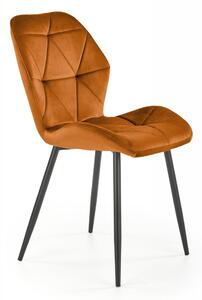 Sedia K453 velluto cannella