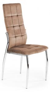 Sedia K416 velluto beige