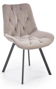 Sedia K519 velluto beige