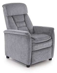 Poltrona reclinabile Jordan in tessuto grigio - H106 cm