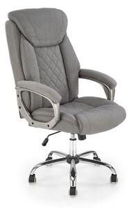 Sedia da ufficio Helder 2 in ecopelle grigia - H120 cm