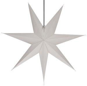 Stella pieghevole di carta illuminata dell'Avvento, stella di Natale 60 cm - Capello, bianco panna, decorazione per finestre a stella