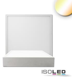 Plafoniera LED PRO bianca, 15W, angolare, 170x170mm, ColorSwitch 2700|3000|4000K, dimmerabile