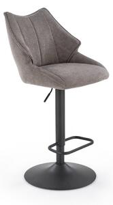 Sgabello da bar H122 in grigio/nero