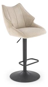 Sgabello da bar H122 in beige/nero