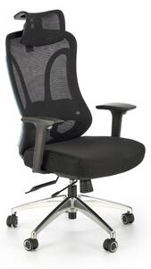 Sedia da ufficio Gilberto in nero - H129 cm