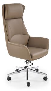 Sedia da ufficio Ederson in ecopelle cappuccino - H131 cm