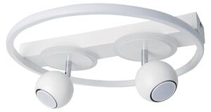 Plafoniera LED, metallo, bianco, 3 fiamme, P 40 cm
