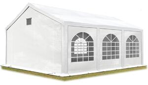 TOOLPORT Tendone per feste Gazebo 3x6 m bianco PE 500 N Sagre Eventi Mercati Esterno con telaio a pavimento
