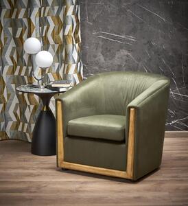 Poltrona Enrico in velluto verde - H71 cm