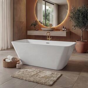 Vasca da bagno centro stanza Lily - 170 x 75 x 78 cm - Bagno bianco