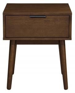 Comodino Cassina in noce - H53 cm