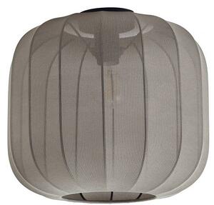 Plafoniera Lindby Helin, grigio, tessuto, Ø 35 cm